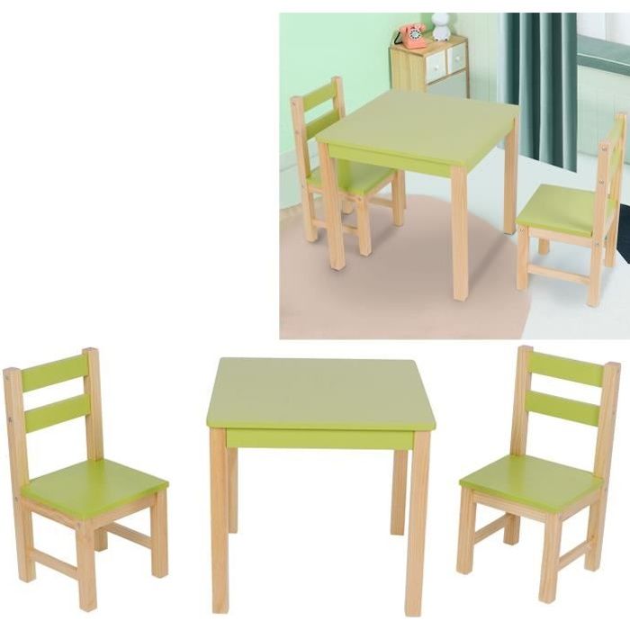 Ensemble Miniature De Chaises De Salle à Manger - Accessoire Pour Maison De Poupée - Noir - MDF