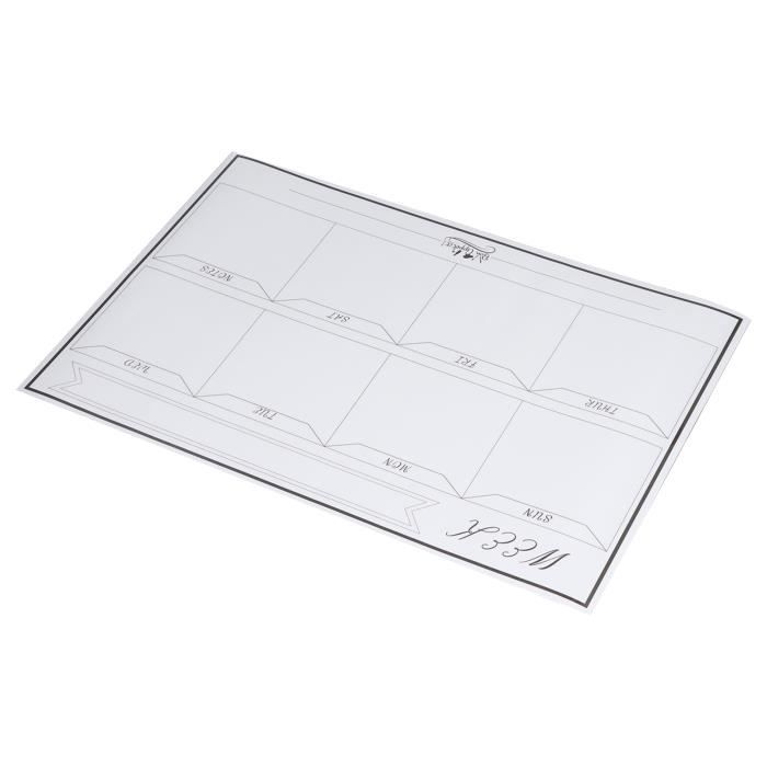 Tableau Blanc Magnétique Autocollant Queence 100x50cm - Film Vinyle Effaçable, Pose Facile Sur Mur Lisse, Pour Bureau Ou Chambre D'enfant
