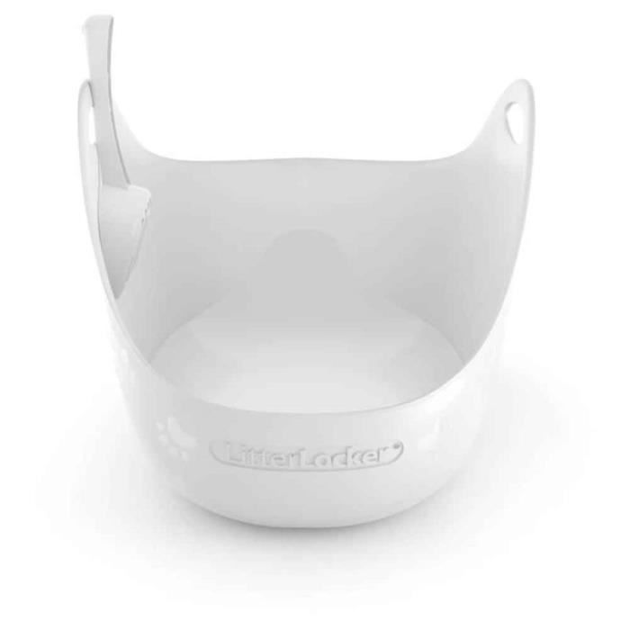 Comparer les prix de Bac à Litière LitterBox + Pelle pour Chat - LitterLocker - Blanc