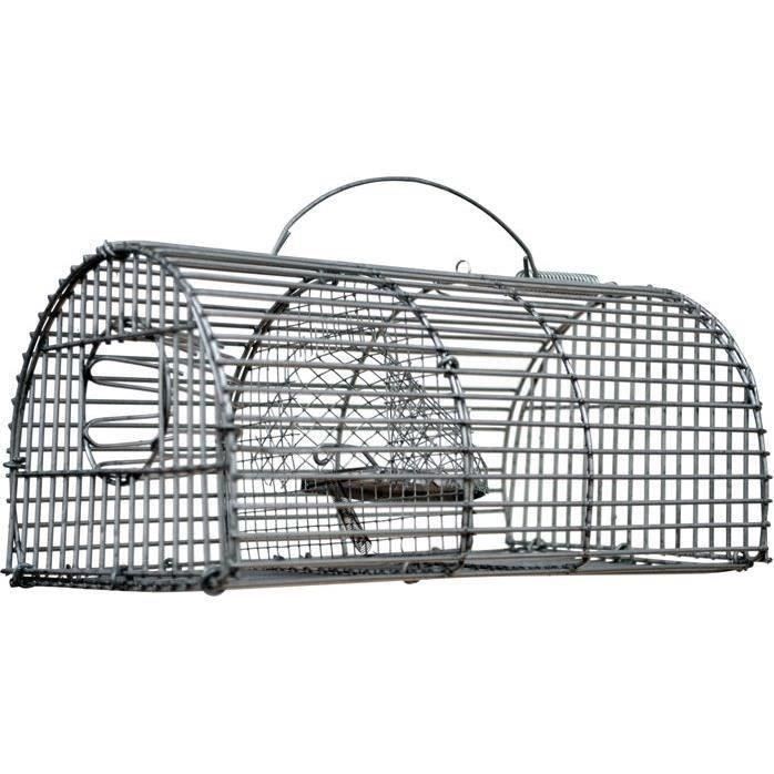 Nasse a souris grillage soudé forme tunnel 23x14x10cm