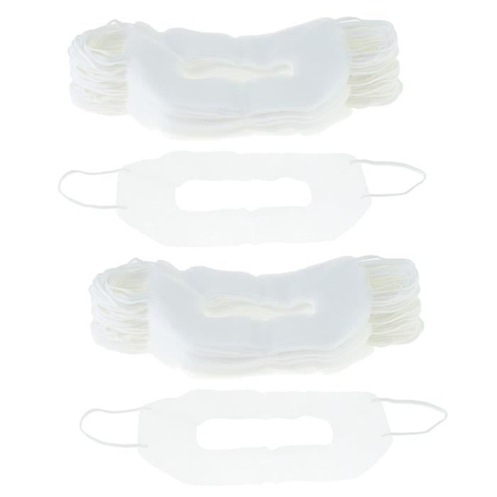 Lot De 50 Masques Jetables Pour Casque VR - Anti-transpiration Et Hygiénique - Tissu Non Tissé Respirant - Blanc