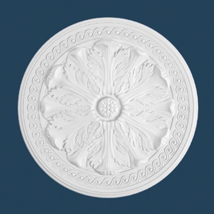 Rosace design Marbet R-8 | Ø 47 cm | polystyrène léger blanc