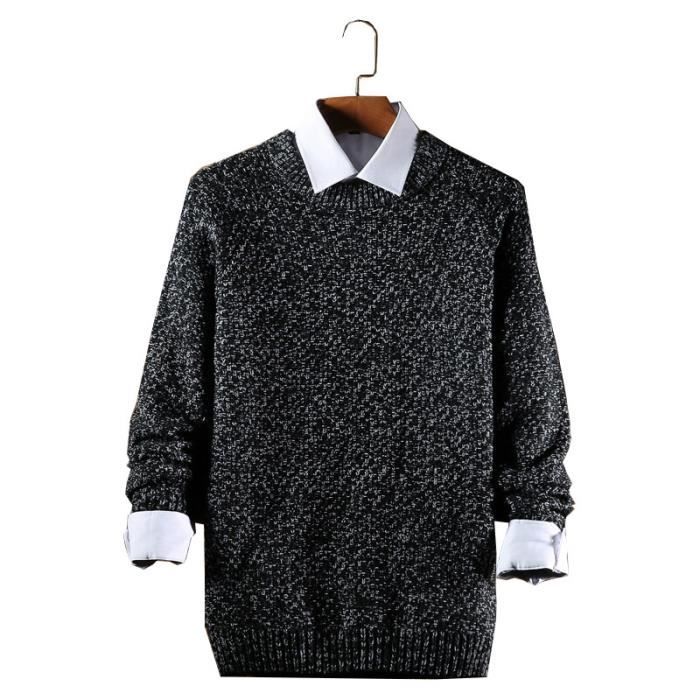 pull homme tweed BEST GUEST col camionneur rouge bordeaux 80% laine Bill-bg