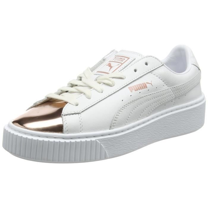 puma plateforme metallic