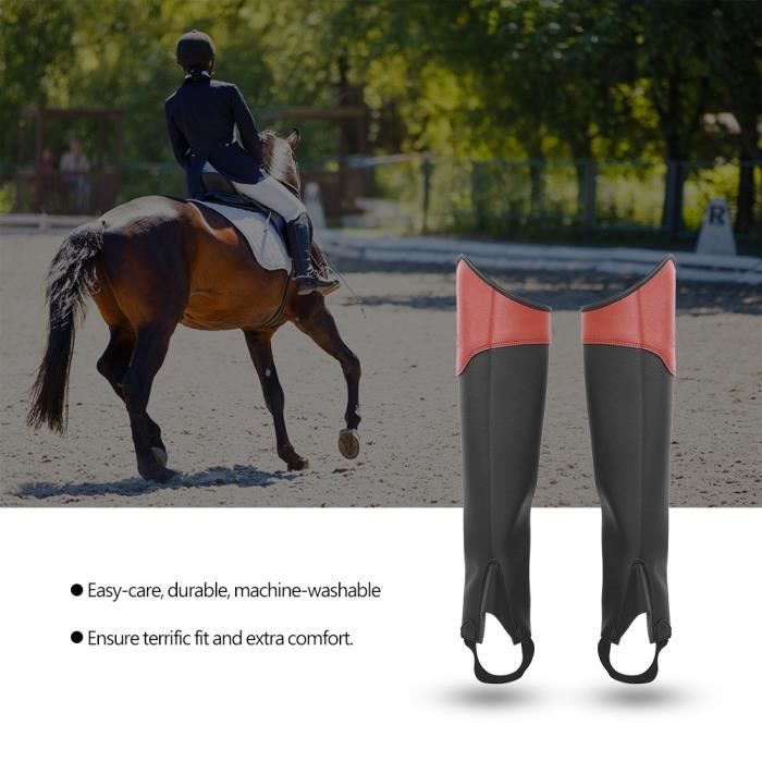 Guêtre d'équitation protège-jambe vêtement pour l'équitation Adulte brun  XXXL 1 Paire - CWU brun - Cdiscount Prêt-à-Porter