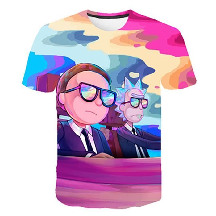 t shirt rick et morty rose