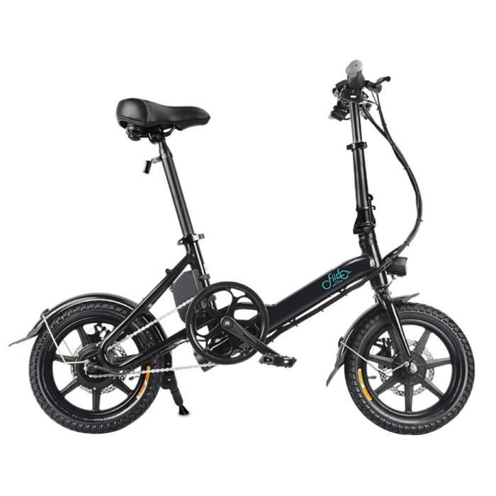 Velo Pliant Electrique Bicyclette De 7 8ah Affichage A Led 100v 240v En Aluminium Noir Prix Pas Cher Cdiscount