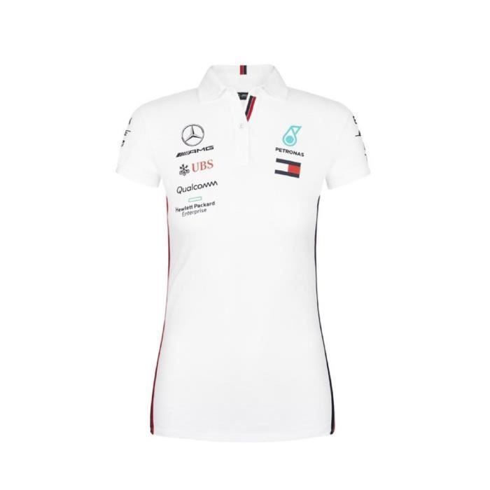 Polo Blanc Mercedes-AMG F1 pour Homme