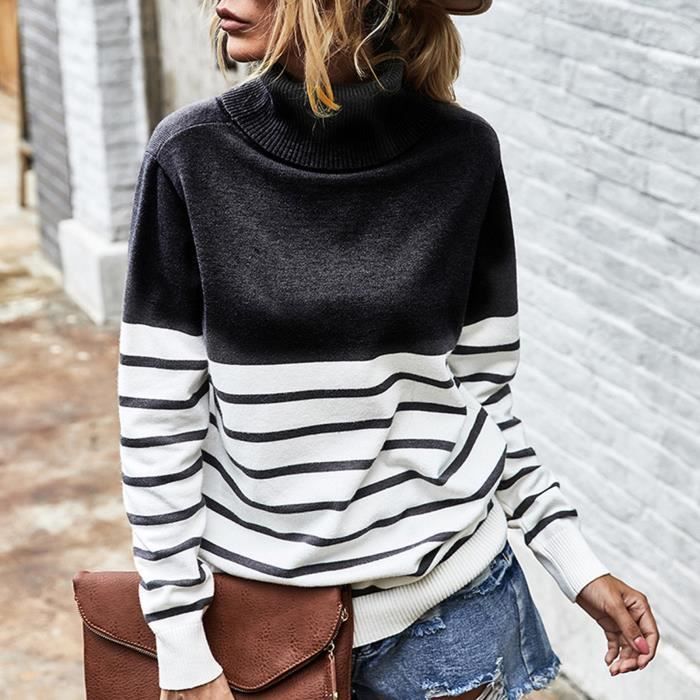 Pull 2025 rayé femme