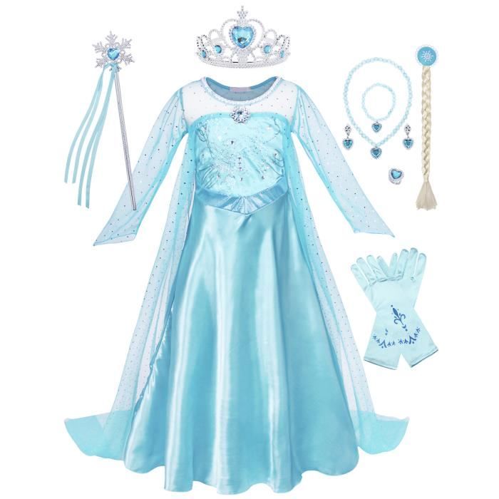 KABETY Filles Princesse Anna Robe Reine des neiges Costume Robe de soirée Elsa Costume Robe De Fête 