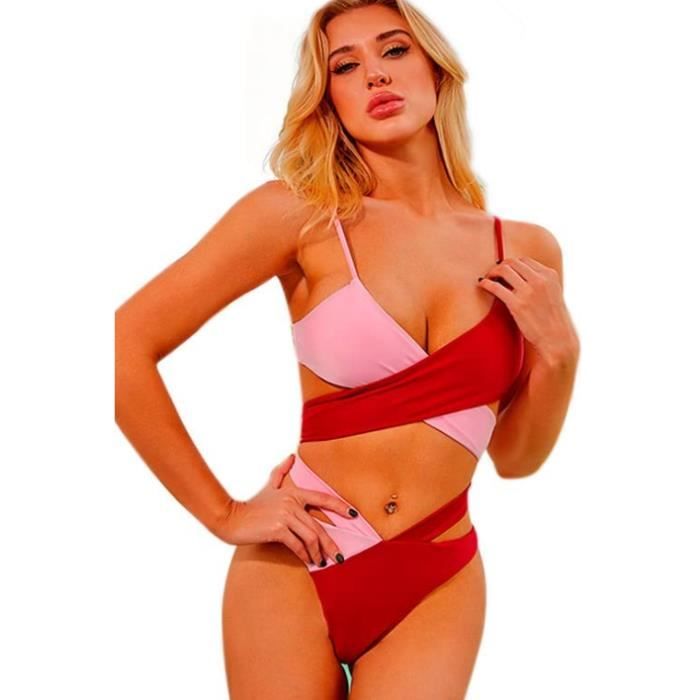 Maillot De Bain 2 Pièces Fille – Rose, Bretelles Réglables | Pour 5-13 Ans, Tissu Doux, Idéal Plage, Piscine