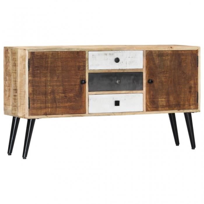 Buffet bas - NO NAME - 118x30x62 cm - Bois de manguier massif - Salle à manger - Adulte Buffet bas - NO NAME - 118x30x62 cm - Bois de manguier massif - Salle à manger - Adulte