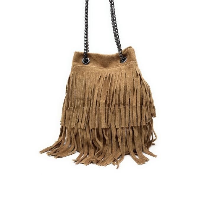Sac a main nubuck camel hotsell