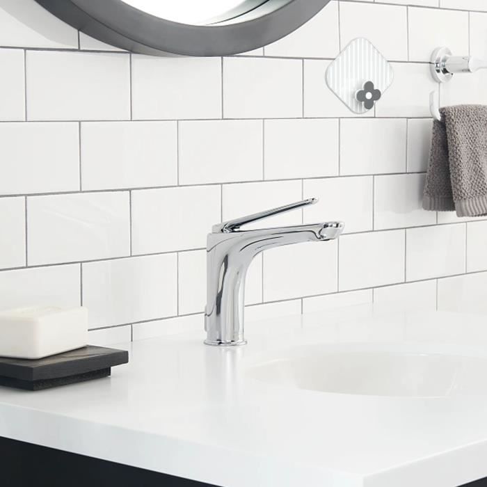 HOMSFOU 2 Ensembles Crochets Transparent Sans Perçage Lot De