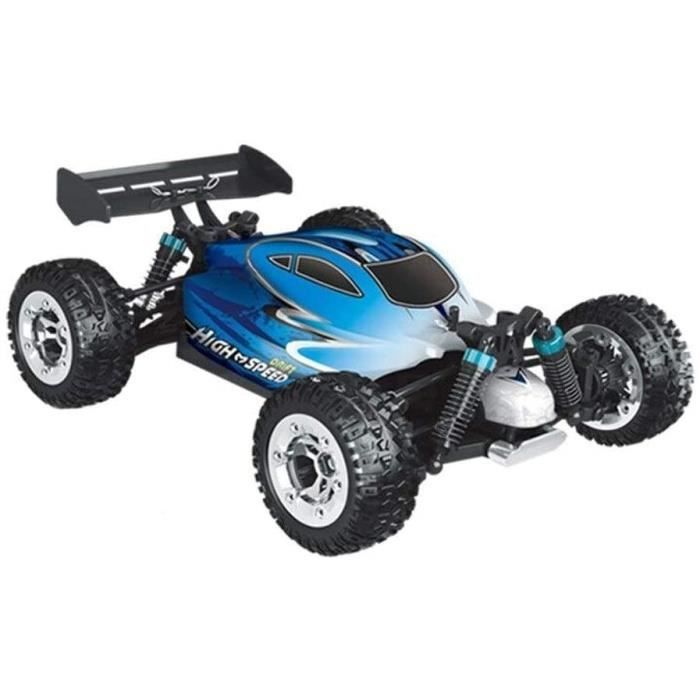 Norkbeng Voiture RC 1:8 50 km/h Buggy Tout Terrain Haute Vitesse | Moteur RC550, 2 batteries 7,4V 2600mAh, contrôle proportionnel 2,4G, éclairage LED, véhicule télécommandé pour adultes