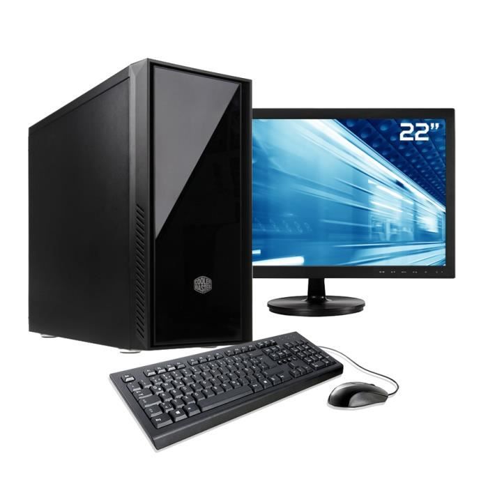 Sedatech Pack Pc De Bureau Intel I7 9700k 16 Go Ram 500go Ssd Nvme 1to Hdd Moniteur Win 10 Prix Pas Cher Cdiscount