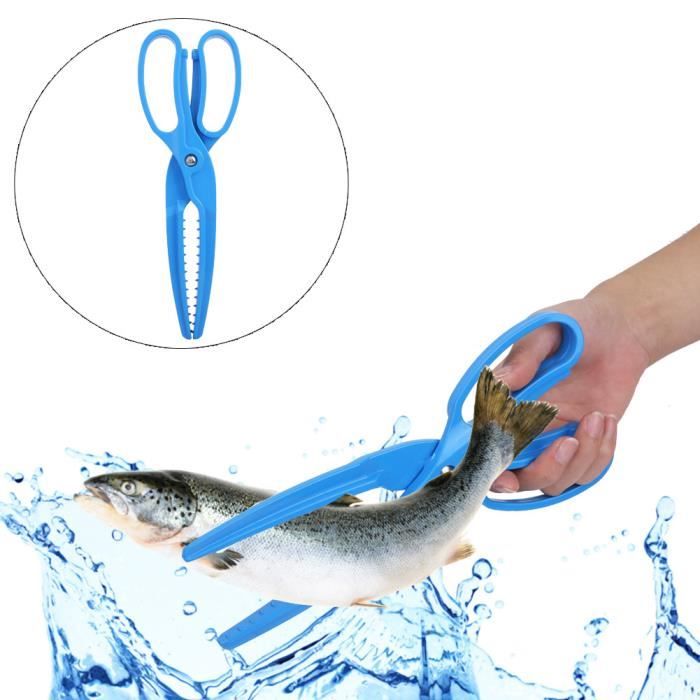Pince à Pêche En Plastique Léger - Outil De Contrôle Pour Pêcheurs - ABS Noir - 20 Cm