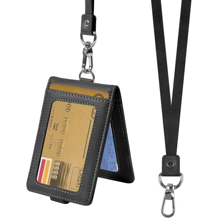 Collier tour de cou en cristal avec porte-carte d'identité et porte-clés,  lanière de cou pour clés et badge d'identification ([36] - Cdiscount  Beaux-Arts et Loisirs créatifs