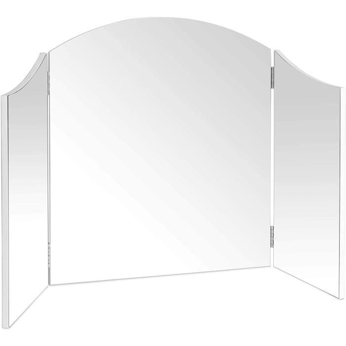 Beautify Miroir à 3 Volets — Miroir Trois Faces pour Coiffeuse, Table de Maquillage et Salle de