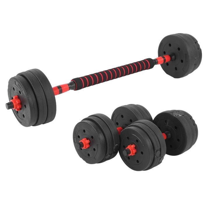 Haltères Musculation - HURRISE - 30KG - Réglables - Poignées Antidérapantes - 16PCS Disques En