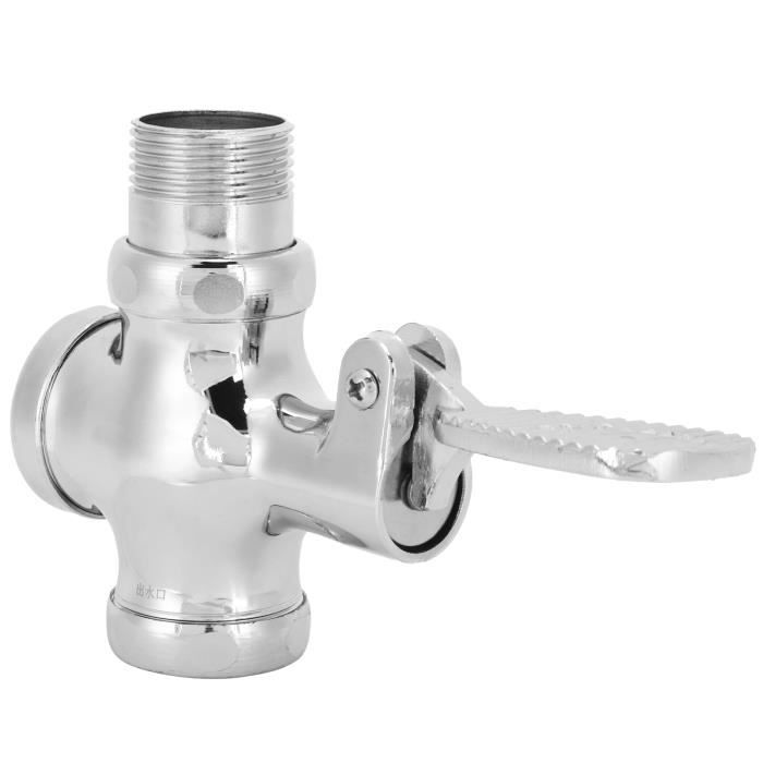 Valve de pédale pour installation au sol en chrome poli A301