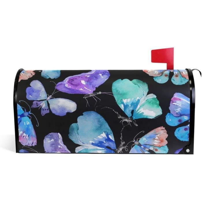 Housse Magnétique Pour Boîte Aux Lettres Avec Motif Père Noël - Taille Standard - 53,3 X 45,7 Cm - Décoration De Jardin