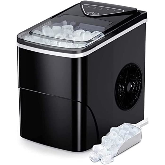 Machine à Glaçons Portable - 12kg/24h - 9 Glaçons En 6min - Auto-Nettoyante - Rose