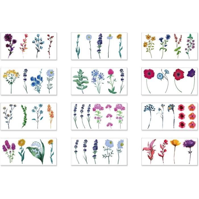 30 Feuilles Tatouage Enfant Mixte, Ephémère, Paillette, Fluorescent, Temporaire Fille Garçon - Cadeau Anniversaire Fête Décor