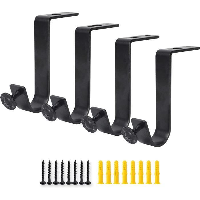 Supports de Tringle à Rideau PerçAge, Support AdhéSif pour Tringle à