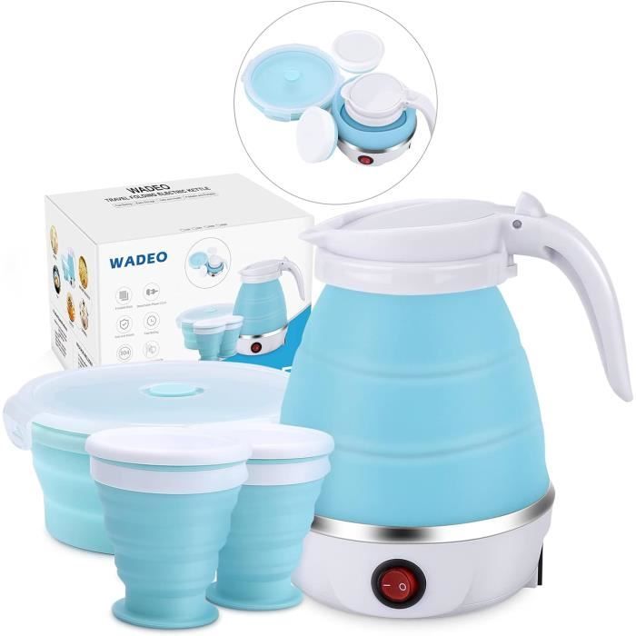 Tentock Pot de Camping Portable avec Poignée et Couvercle en Silicone Pliables, Batterie de Cuisine Extérieure en Aluminium Ultraléger pour Tentock Pot de Camping Portable avec Poignée et Couvercle en Silicone Pliables, Batterie de Cuisine Extérieure en Aluminium Ultraléger pour