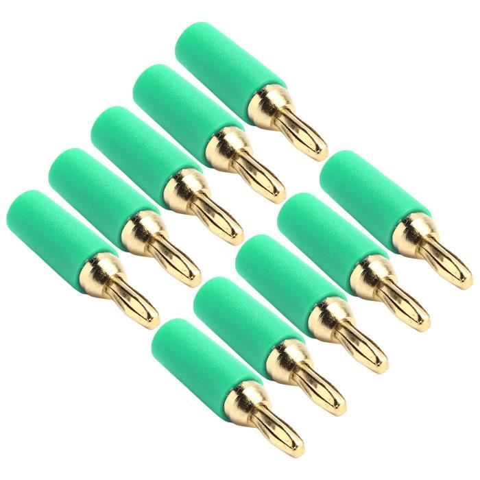 Lot De 10 Connecteurs Bananes Mâles De 2 Mm Vers Femelles De 4 Mm Adaptateur En Laiton Plaque Or 3 99223809
