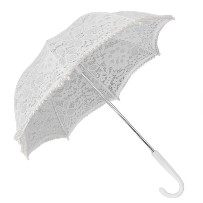 VBESTLIFE Parapluie de mariage vintage Parapluie en dentelle blanche Parapluie en dentelle pour costume de photo pour enfants