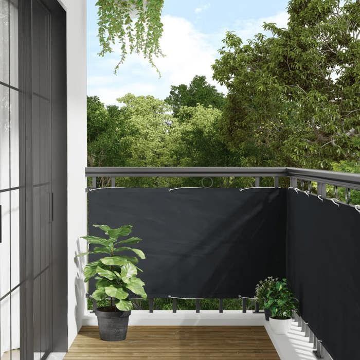 vidaXL Écran de Balcon Tissu Oxford 75x600 cm Anthracite Brise-vue Brise vent 42325