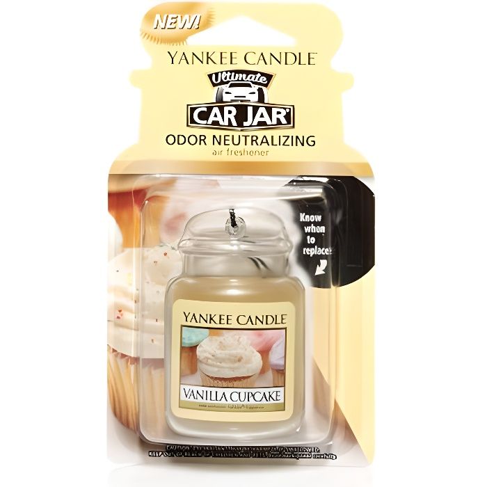 Parfum de voiture car jar Gâteau vanille Yankee Candle
