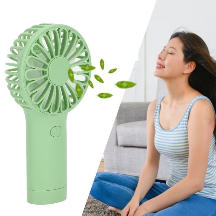 FHE Mini ventilateur portable - Petit ventilateur à piles rechargeable  portatif (vert) - Cdiscount Bricolage