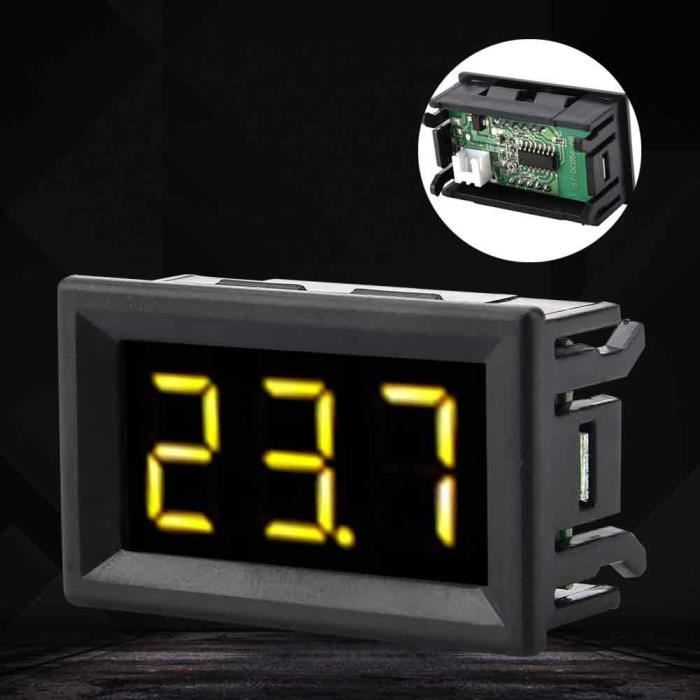 Voltmètre LED étanche Pour Batterie Voiture/moto | Affichage Numérique 12V-48V, Résistant Aux Intempéries, Installation Facile - 5