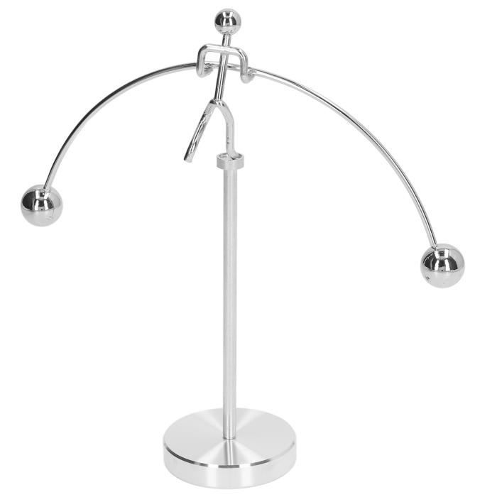 Berceau De Newton 5 Boules - Pendule Physique Bureau Décoration - Base Arc Métal