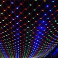 Filet lumineux LED étanche, 8Modes d'éclairage, 220V, 1.5x1.5m, 3x2m, décoration de  WHITE|EU Plug  220V|1.5X1.5M 96LED -WILM13553-1