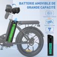 Vélo Électrique HITWAY 20" VTT - Batterie 36V - 11,2Ah - Moteur 250W - 7 Vitesses - Noir-1