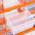 Organiseur 18 tiroirs Boîte de rangement extensible avec étiquettes Casier à vis outils petites pièces Maison atelier-1