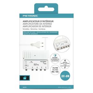 AMPLIFICATEUR Distributeur 2 ENTRÉES TNT ET Dab (FM) 6
