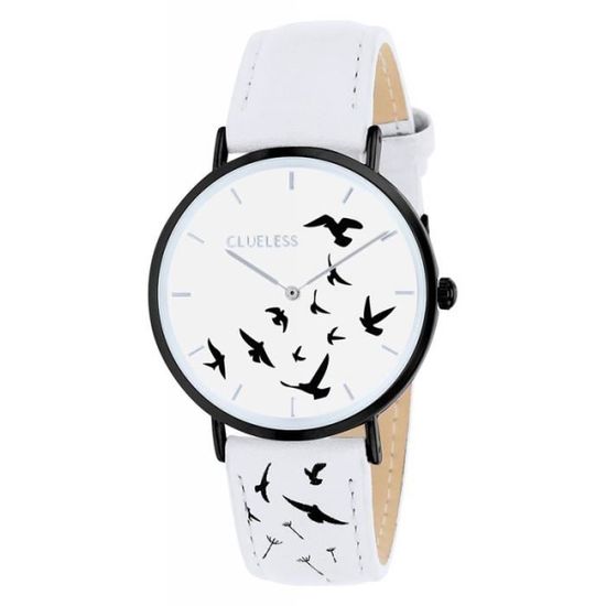 Montre CLUELESS Oiseaux Femme Blanc BCL10062 004 36mm