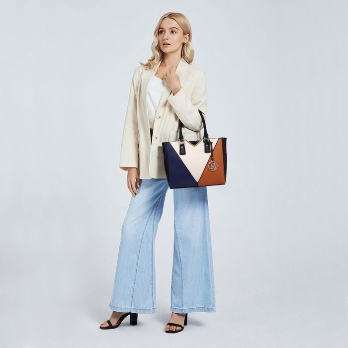 FiveloveTwo Femme Classique Pendentif Personnalité Blanc Sac Tote Fourre-Tout Clutches Sacs Bandoulière PU Cuir Sacs Portés épaule Main Cabas Beige