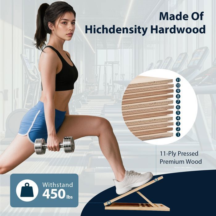 Planche inclinée, extenseur de mollets, chevilles et pieds, planche