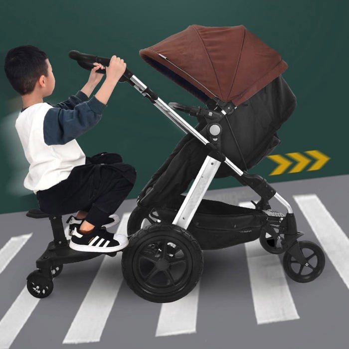 Planche De Poussette Universelle Avec Siège - Enfant 2-5 Ans, Charge Max 25 Kg, Pour Familles Avec Deux Enfants