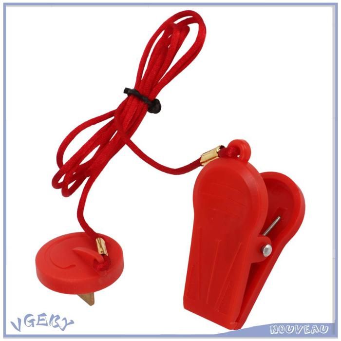 Clé De Sécurité Magnétique Pour Tapis De Course – 2 Pièces, ABS Universel, Arrêt Automatique