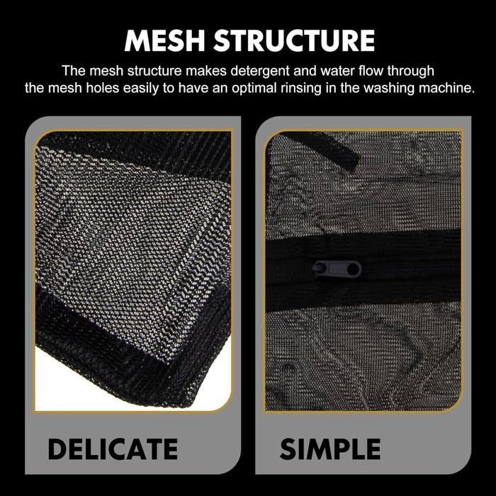 Sacs à Linge En Maille Réutilisables - 6 Tailles (S à XL) Avec Fermeture Zip - Pour Machine à Laver, Vêtements Délicats, Chaussures, Voyage