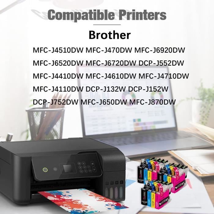 Cartouches d'encre pour imprimante Brother MFC-J4510DW MFC-J4710DW MFC-J6520DW  MFC-J6720DW MFC-J6920DW
