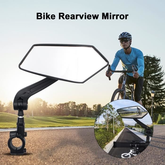 Rétroviseurs de Vélo Rotatifs à 360° - Miroirs de Guidon pour Vélo et Trottinette  Electrique - Noir - Cdiscount Sport