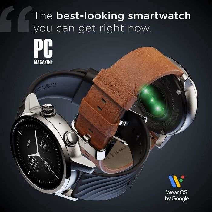 Motorola Moto 360 3eme generation Smartwatch Boitier en acier